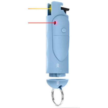 GUARD DOG ACCUFIRE2 PEPPER SPR W/ LASER SIGHT & KEYCHAIN BLUE