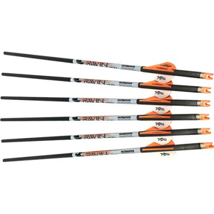 RAVIN XBOW ARROW PREMIUM CARBON W/2" VANE .001" 6PK*
