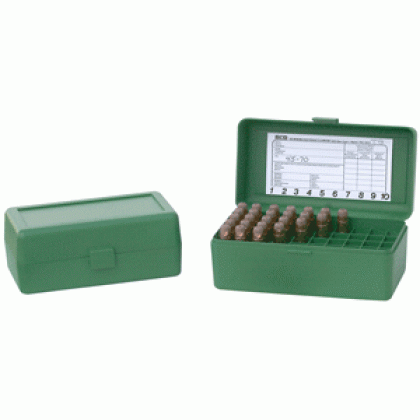 MTM AMMO BOX WSM & 45/70 50-ROUNDS FLIP TOP STYLE GREEN