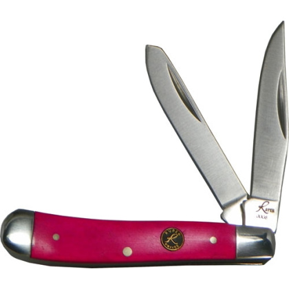 ABKT ROPER SERIES PINK SKY PEANUT 2-BLADE PINK BONE HNDLS