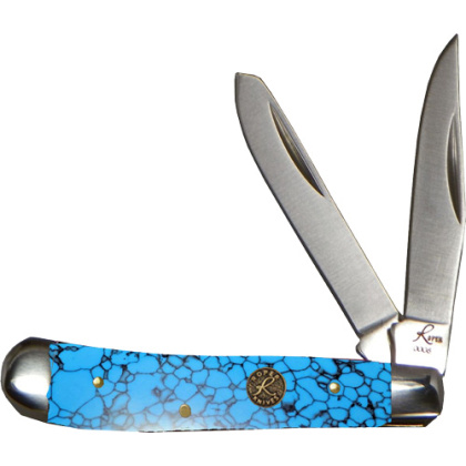 ABKT ROPER SERIES STONE PEANUT PEANUT 2-BLADE TURQUOISE