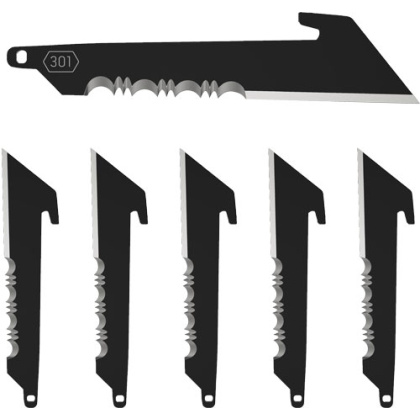 OUTDOOR EDGE 3" UTILITY W/ SERRATIONS REP BLADES 6-BLADES