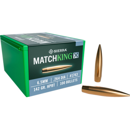 SIERRA BULLETS 6.5MM .264 142GR HP-BT MATCHKING X 100CT