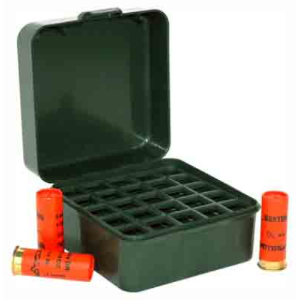 MTM AMMO BOX SHOTSHELL TO 3" 1216& 20GA 25-ROUNDS F GRN