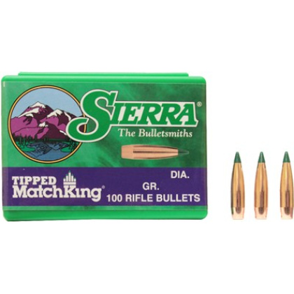 SIERRA BULLETS .30 CAL .308 175GR TIPPED MATCH KING 100CT