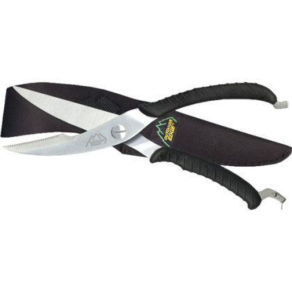 OUTDOOR EDGE GAME SHEARS 3.5" S/S BLACK W/NYLON SHEATH