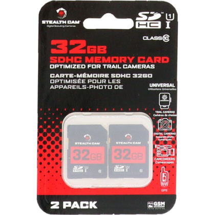 STEALTH CAM SDHC MEMORY CARD 32GB 2PK SUPER SPEED CLASS 10