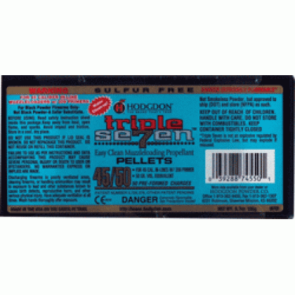 HODGDON TRIPLE SEVEN 50GR PELL 45 CALIBER 50PK 12PK/CS