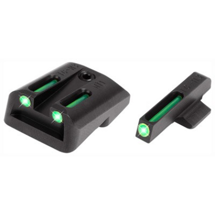 TRUGLO SIGHT SET 1911 5" TRITIUM/FIBER OPTIC GREEN
