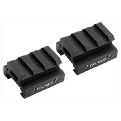 TRUGLO 2-PIECE PICATINNY RISER MOUNT 1/2" RISE