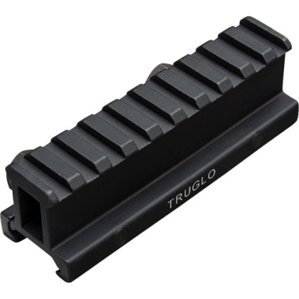 TRUGLO 1-PIECE PICATINNY RISER MOUNT 1" RISE 4" LENGTH