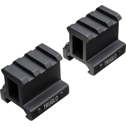TRUGLO 2-PIECE PICATINNY RISER MOUNT 1" RISE 1.36" LENGTH