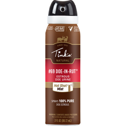 TINKS DEER LURE #69 DOE-IN-RUT HOT SHOT MIST 3OZ. AEROSOL