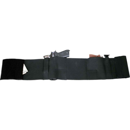 BULLDOG BELLY WRAP HOLSTER BLK SMALL HOLDS 2 GUNS & 2 MAGS