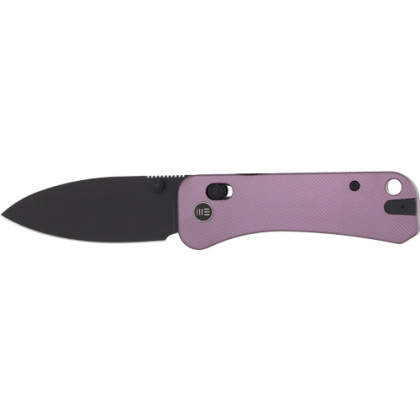 WE KNIFE BANTER 2 2.87" PURPLE ALUMINUM/BLK STNWASH CROSSBAR!