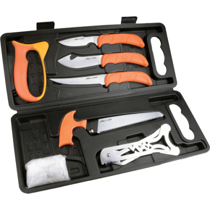 OUTDOOR EDGE WILD PAK 8 PIECE GAME PROCESSING KIT W/HARD BOX