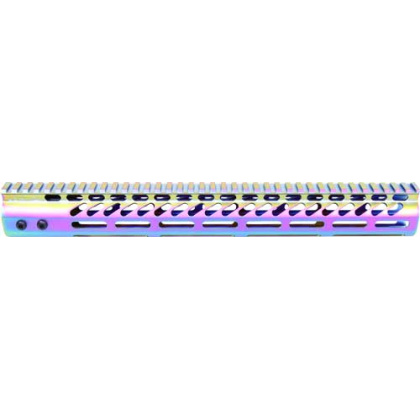 GUNTEC ULTRA LIGHT HANDGUARD 15" M-LOK RAINBOW PVD!